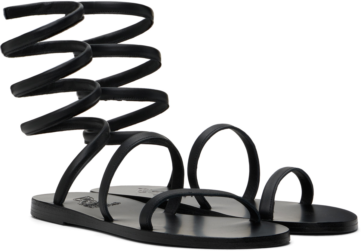 Ancient Greek Sandals Black Ofis Sandals