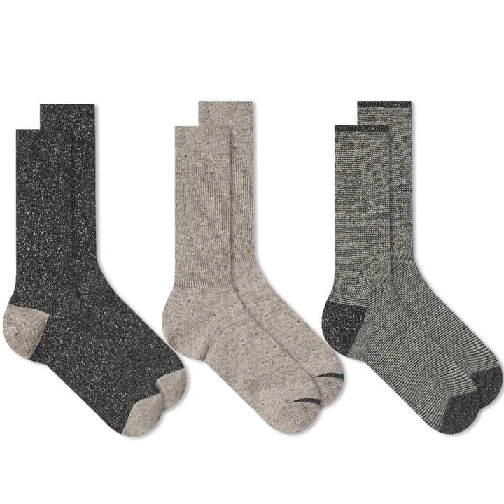 Photo: Anonymous Ism Nep American Rib Socks - Pack of 3