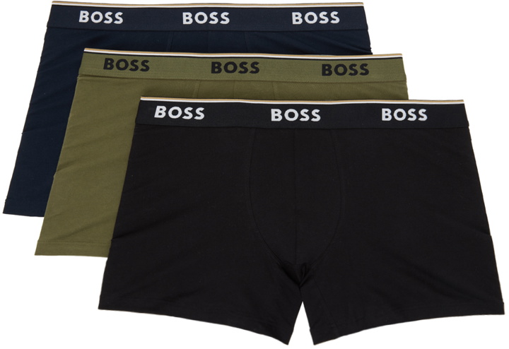 Photo: Boss Three-Pack Multicolor Stretch Boxers