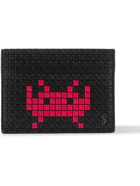 Serapian - Space Invaders Printed Stepan Coated-Canvas and Leather Cardholder