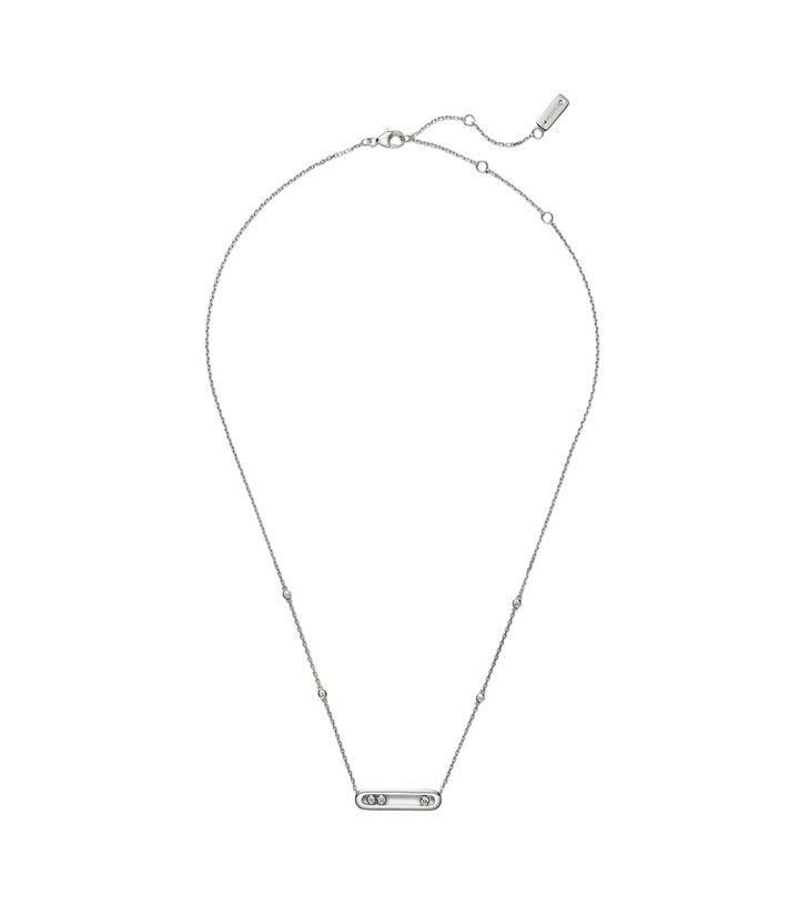 Photo: Messika Baby Move 18kt white gold necklace with diamonds