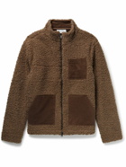 Onia - Corduroy-Trimmed Sherpa Shirt Jacket - Brown