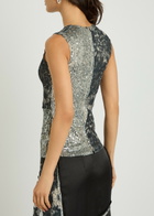 Maison Margiela Floral Sequin-embellished top Multicoloured
