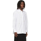 Simone Rocha White Turbo Beaded Easy Shirt