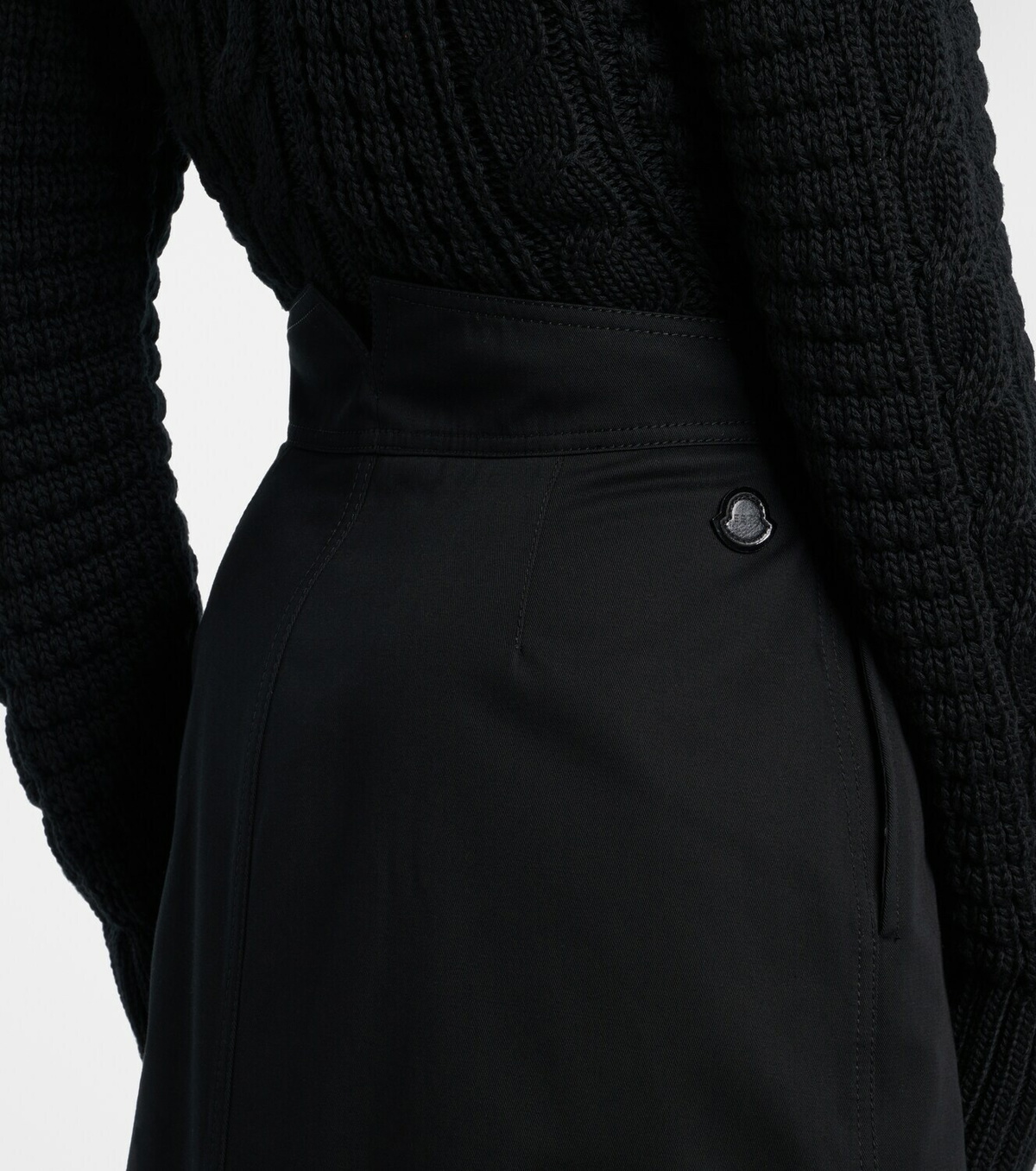 Moncler Genius x EE72 by Edward Enninful cotton midi skirt