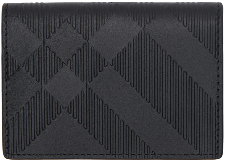 Photo: Burberry Black Check Folding Card Holder