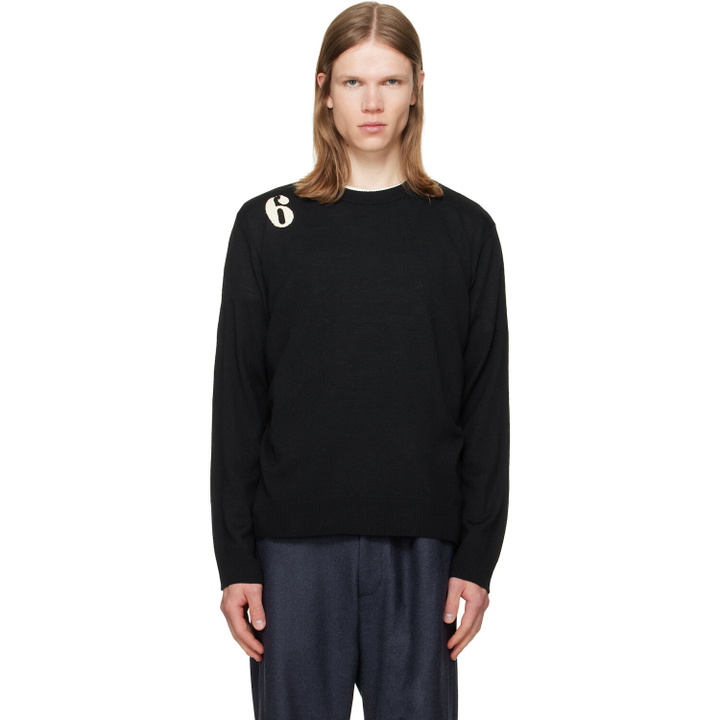 Photo: MM6 Maison Margiela Black Wool Sweater