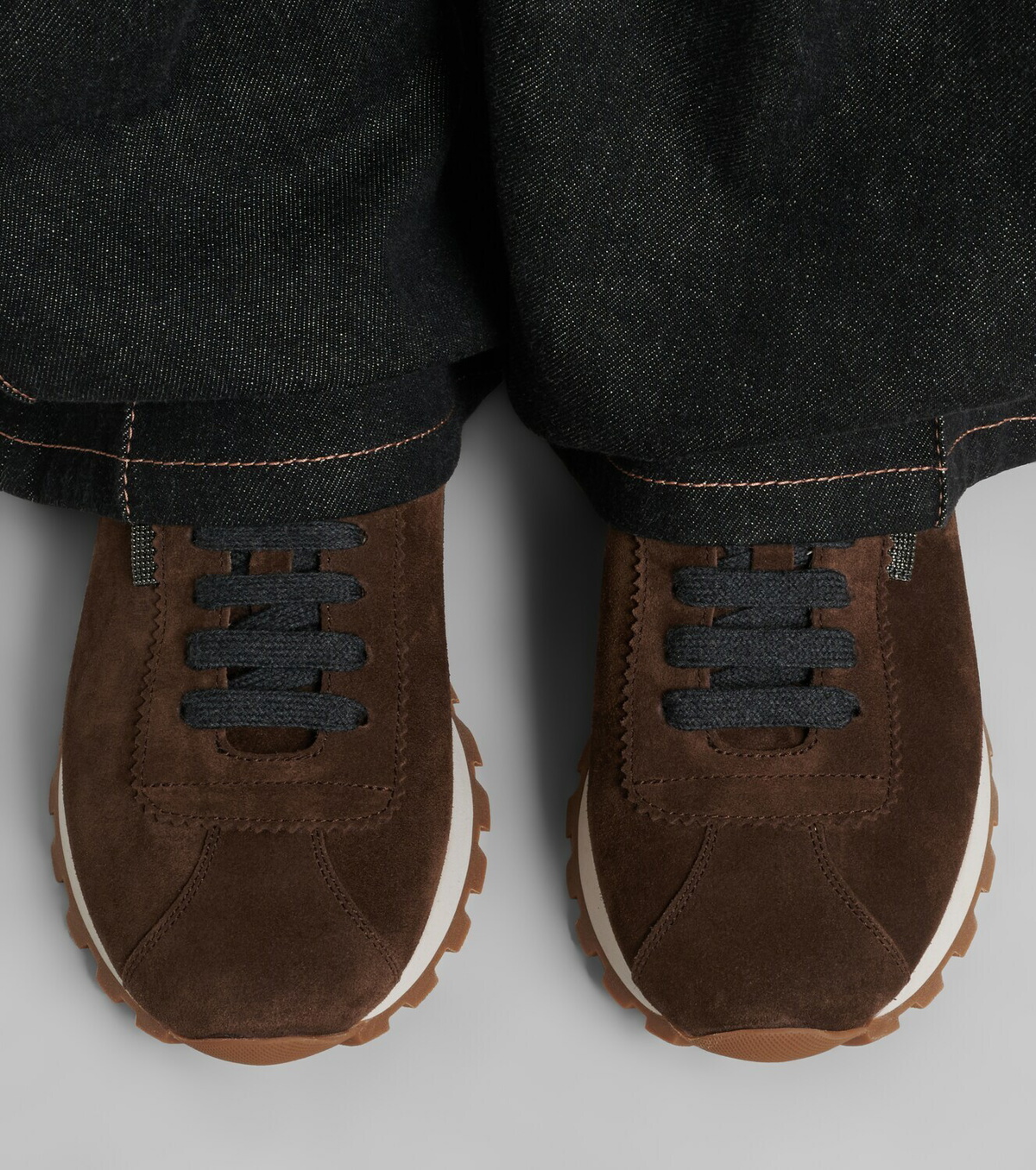 Brunello Cucinelli Monili suede sneakers