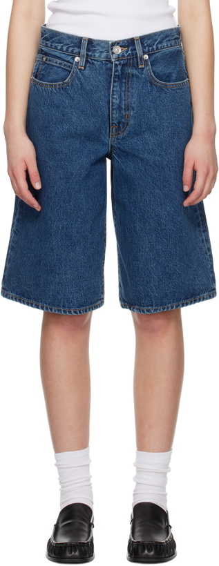 Photo: SLVRLAKE Blue Baggy Grace Denim Shorts