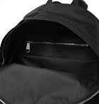Burberry - Logo-Print Leather-Trimmed Nylon Backpack - Black