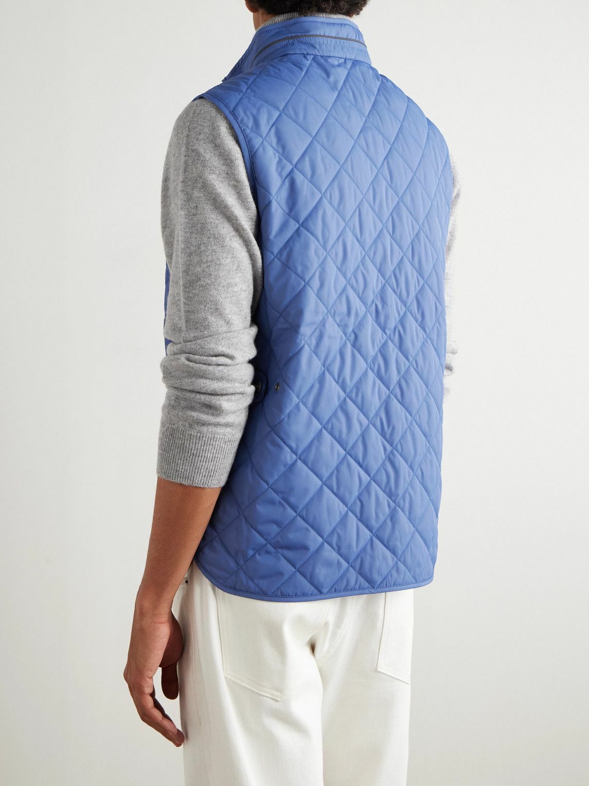Peter Millar - Essex Quilted Padded Recycled-Shell Gilet - Blue