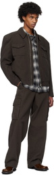 Han Kjobenhavn Brown Cotton Canvas Short Jacket