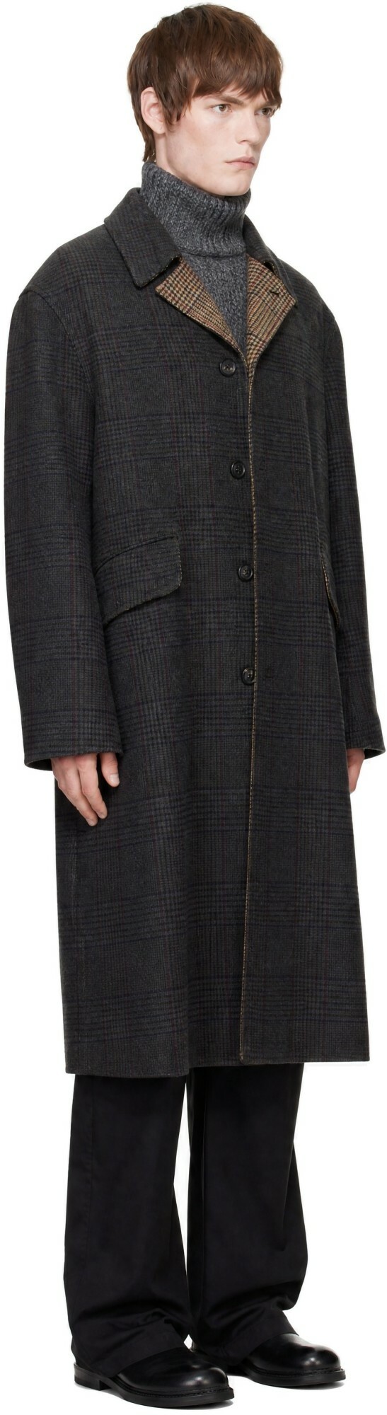 OUR LEGACY Gray Collapse Carcoat