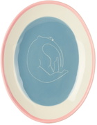 Laetitia Rouget White & Blue Liberte Plate