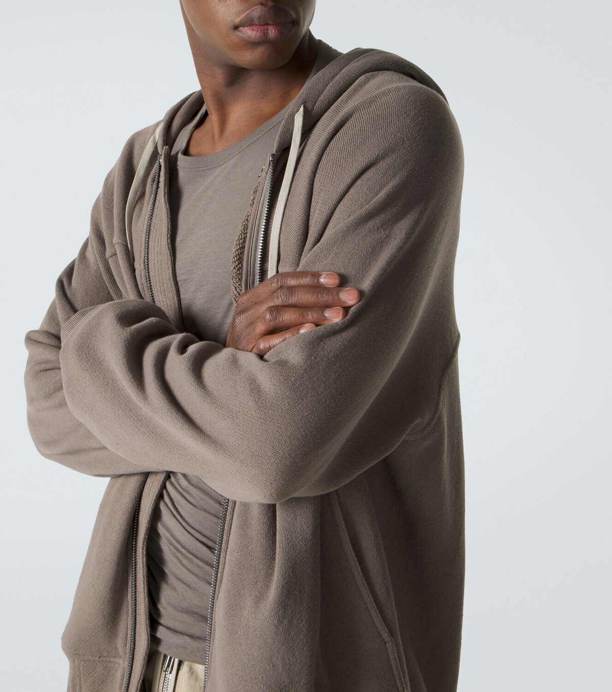 Rick Owens Cotton jersey hoodie