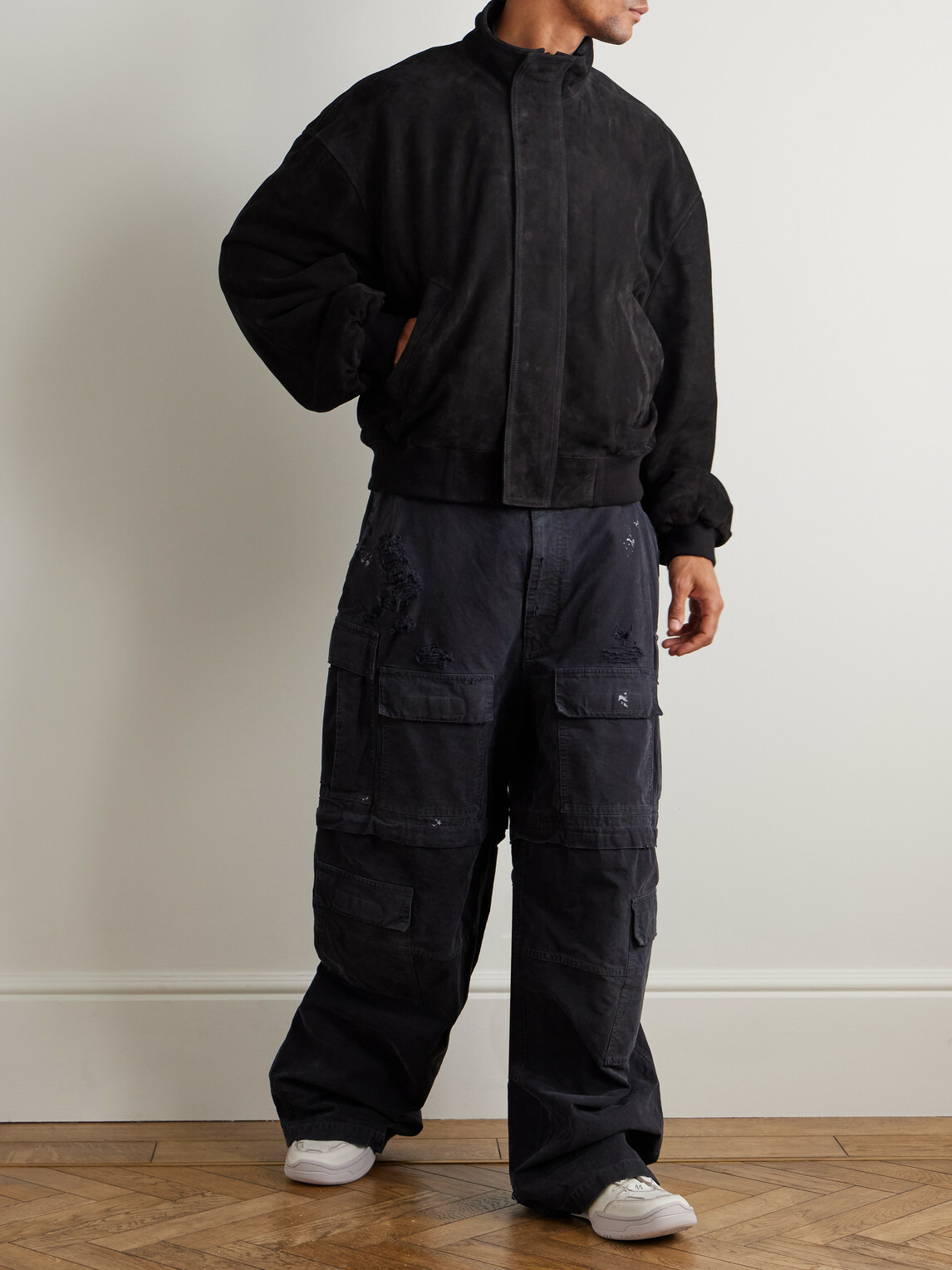 Balenciaga - Suede Jacket - Black