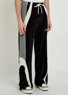 Amiri Colour-blocked Velour Track Pants Black