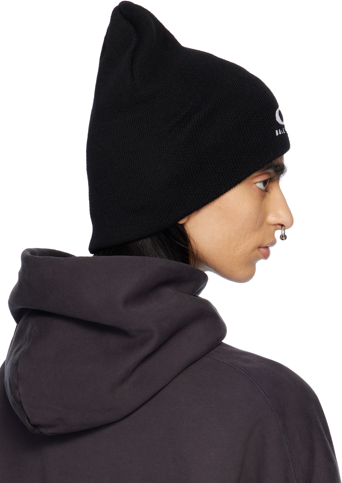 Balenciaga Black Loop Sports Icon Beanie Balenciaga