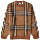 Burberry Men's Denver Wool Mohair Crew Knit in Dark Birch Brown