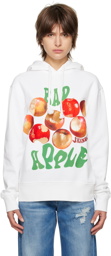 JW Anderson White 'Bad Apple' Hoodie