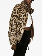 DOLCE & GABBANA - Leopard Print Nylon Down Jacket