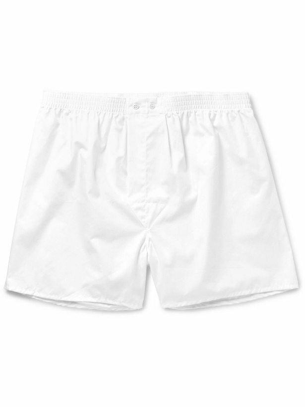 Photo: Derek Rose - Cotton Boxer Shorts - White