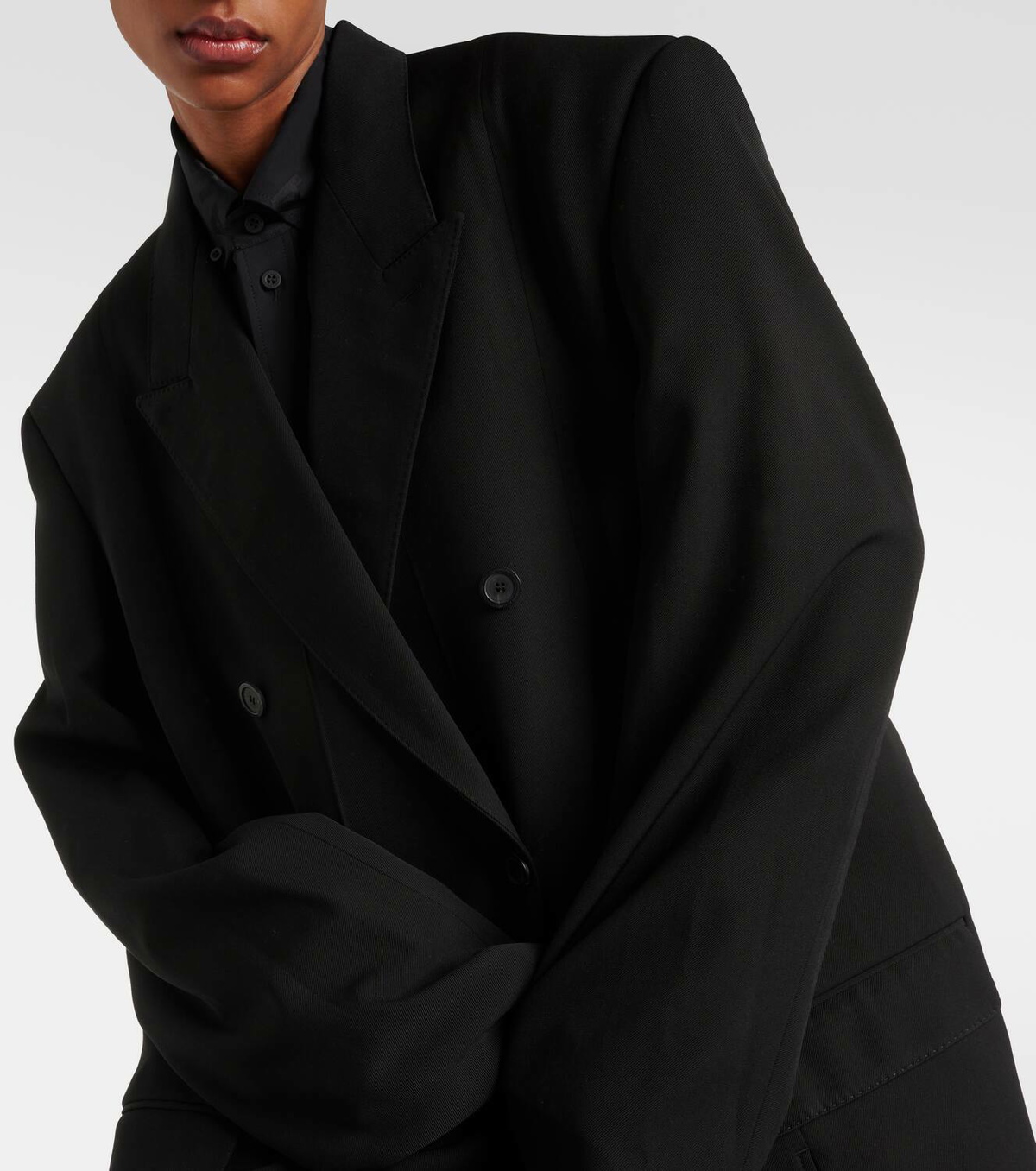 ジャケット Balenciaga Wool Jacket Balenciaga // Black Wool Boxy Jacket – VSP Consignment