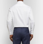 Giorgio Armani - Slim-Fit White Cotton-Poplin Shirt - Men - White