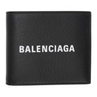 Balenciaga Black Everyday Logo Square Wallet