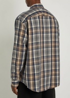 Studio Nicholson Checked Brushed-cotton Shirt Navy
