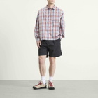 Snow Peak Men's Fade Check Breezy Shirt in Red