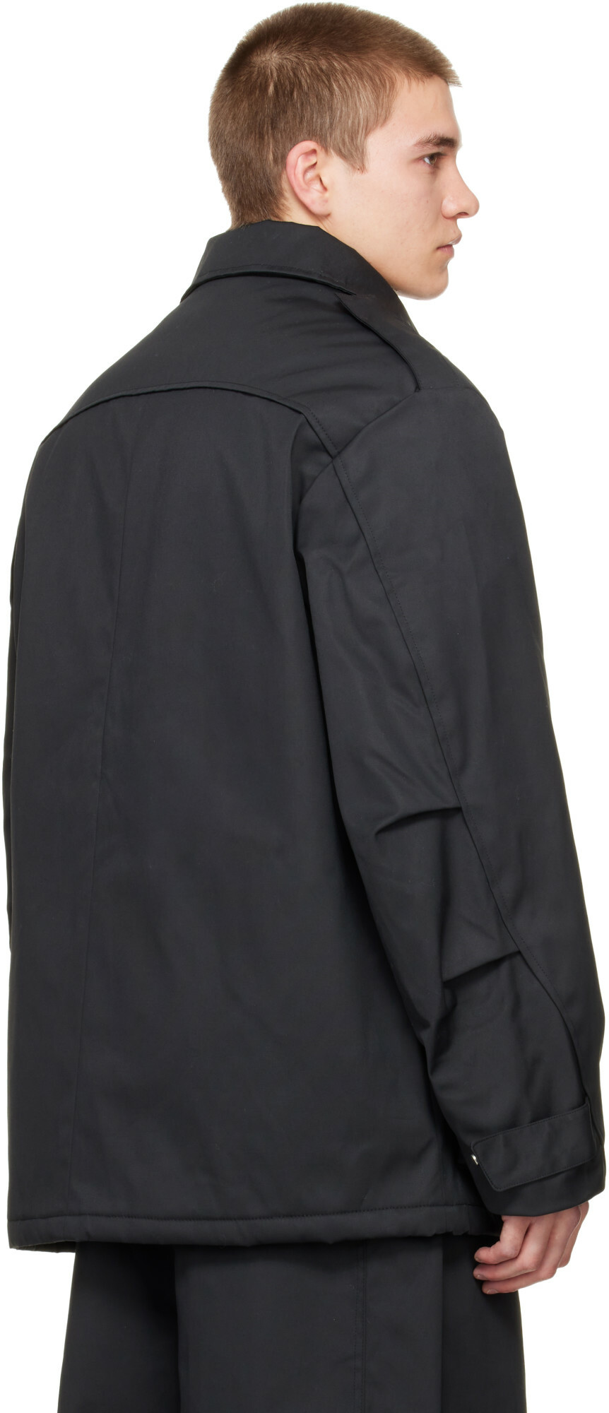 Seventh Black Pilot Parka Coat