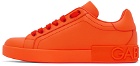 Dolce & Gabbana Orange Portofino Sneakers