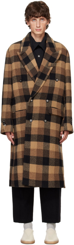 Photo: ADER error Brown Check Coat