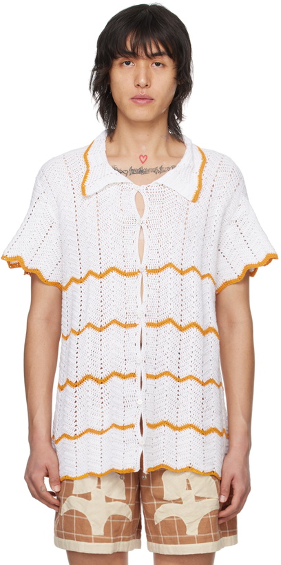 Photo: HARAGO White Chevron Shirt