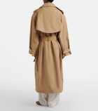 The Frankie Shop Riva oversized cotton trench coat
