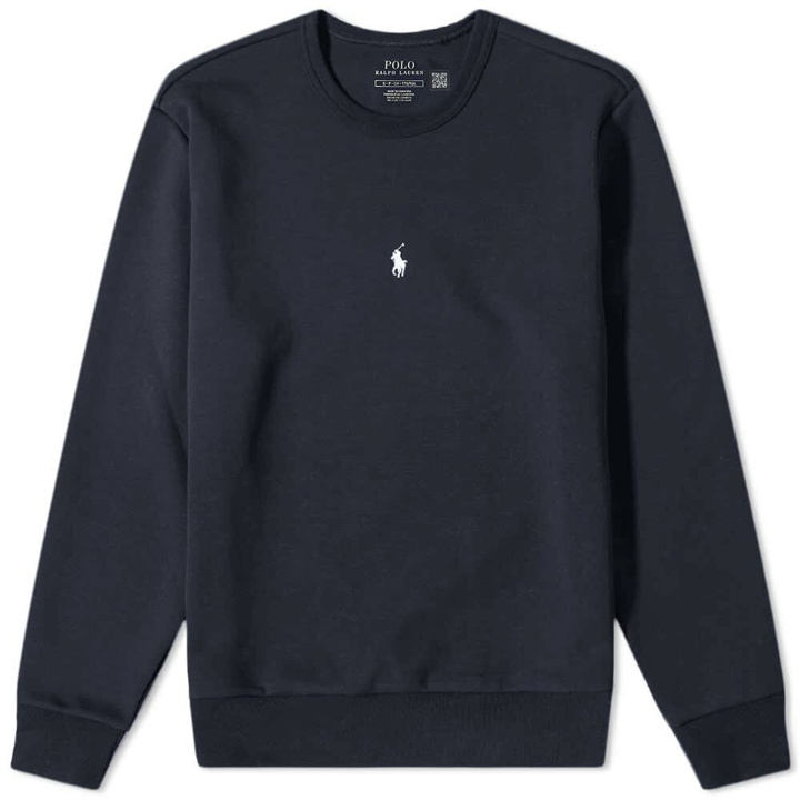 Photo: Polo Ralph Lauren Men's Centre Pony Crew Sweat in Aviator Navy