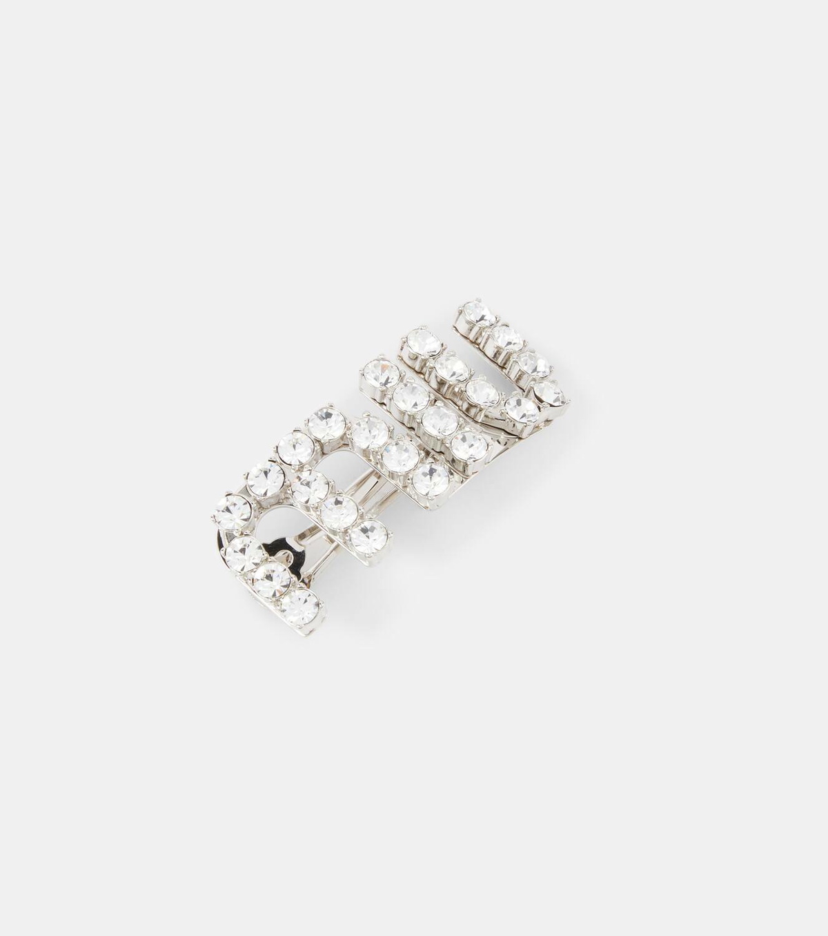 Miu Miu Logo embellished hair clip