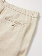 FRESCOBOL CARIOCA - Felipe Linen and Cotton-Blend Drawstring Shorts - Neutrals