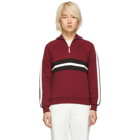 Harmony Burgundy Sidonie Zip-Up Sweater