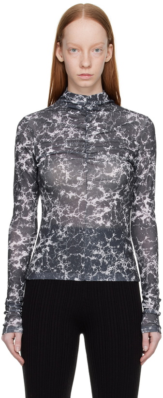 Photo: LVIR Gray Ruched Turtleneck