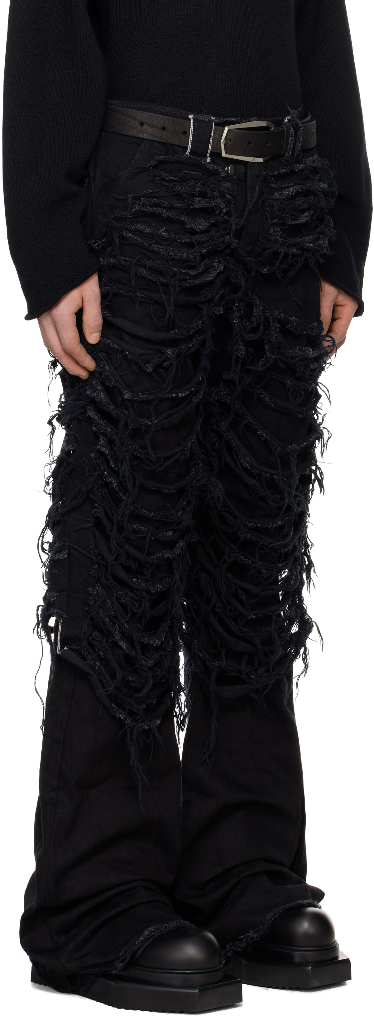 Swampgod Black Destroyed Fisolo Jeans Swampgod