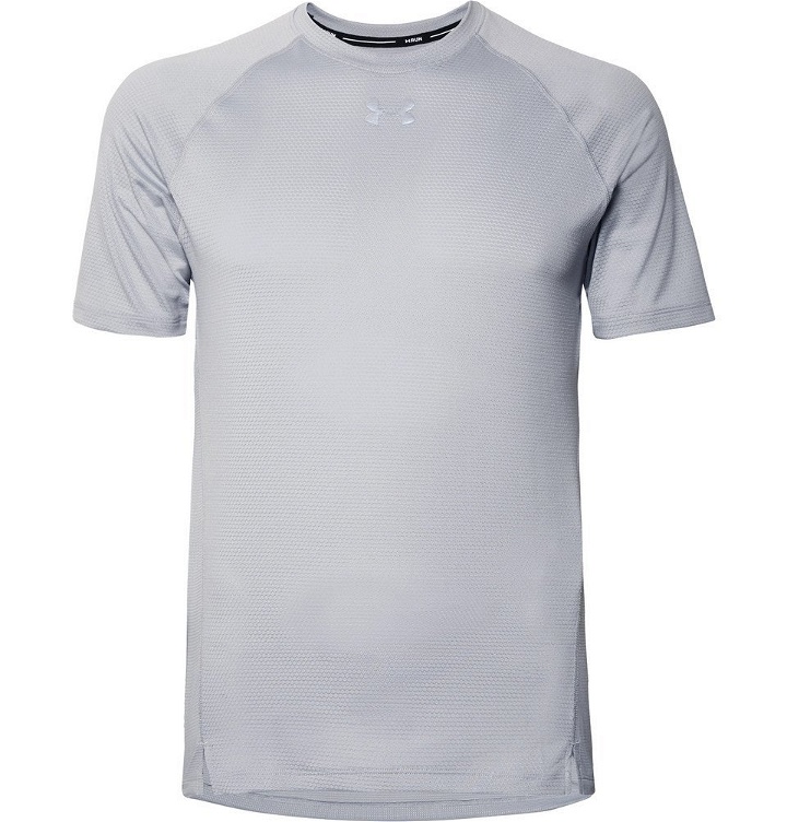 Photo: Under Armour - Qualifier HeatGear Running T-Shirt - Light gray