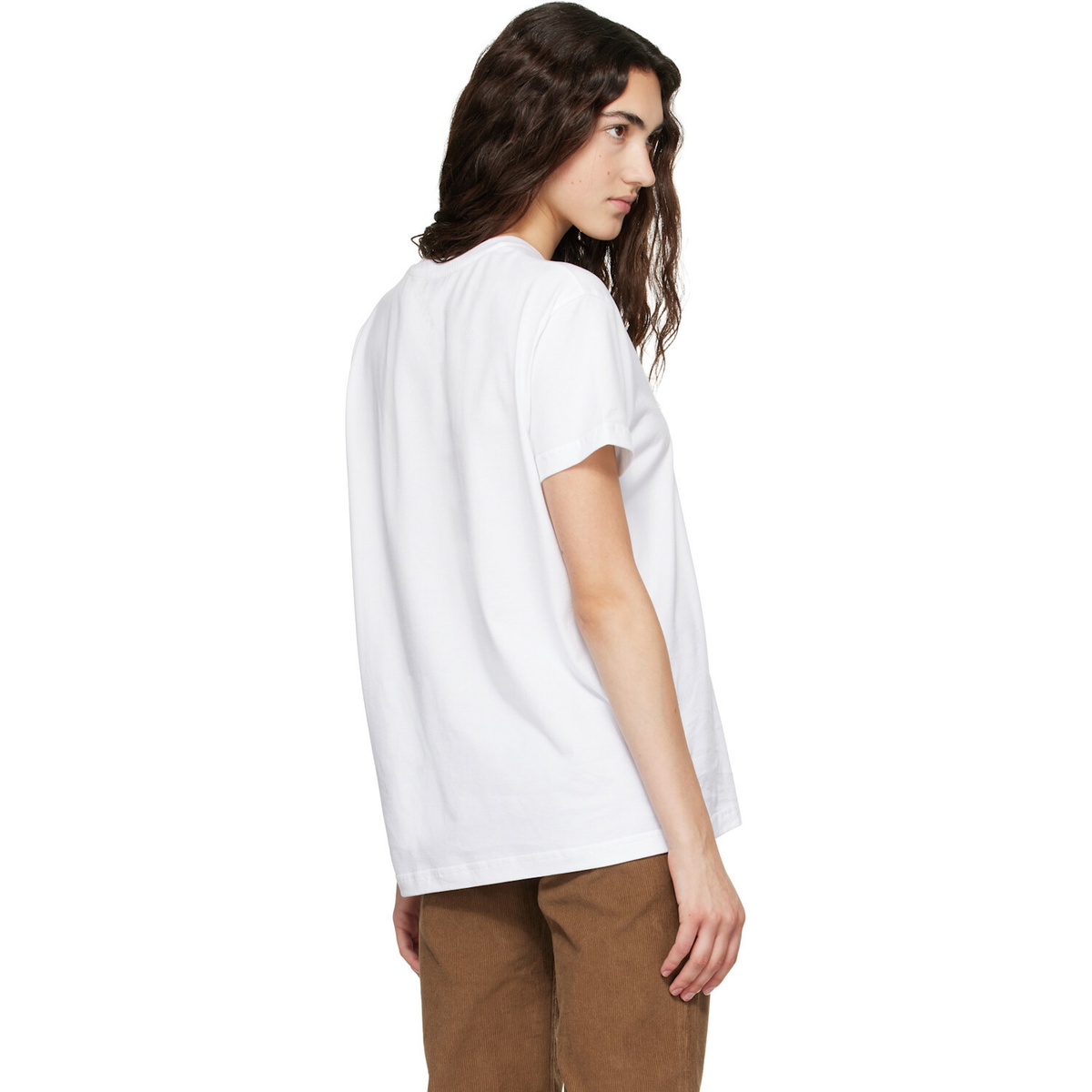 Stella McCartney White Watercolour Horse Cotton T-shirt