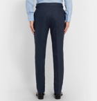 Kingsman - Navy Slim-Fit Linen Suit Trousers - Navy