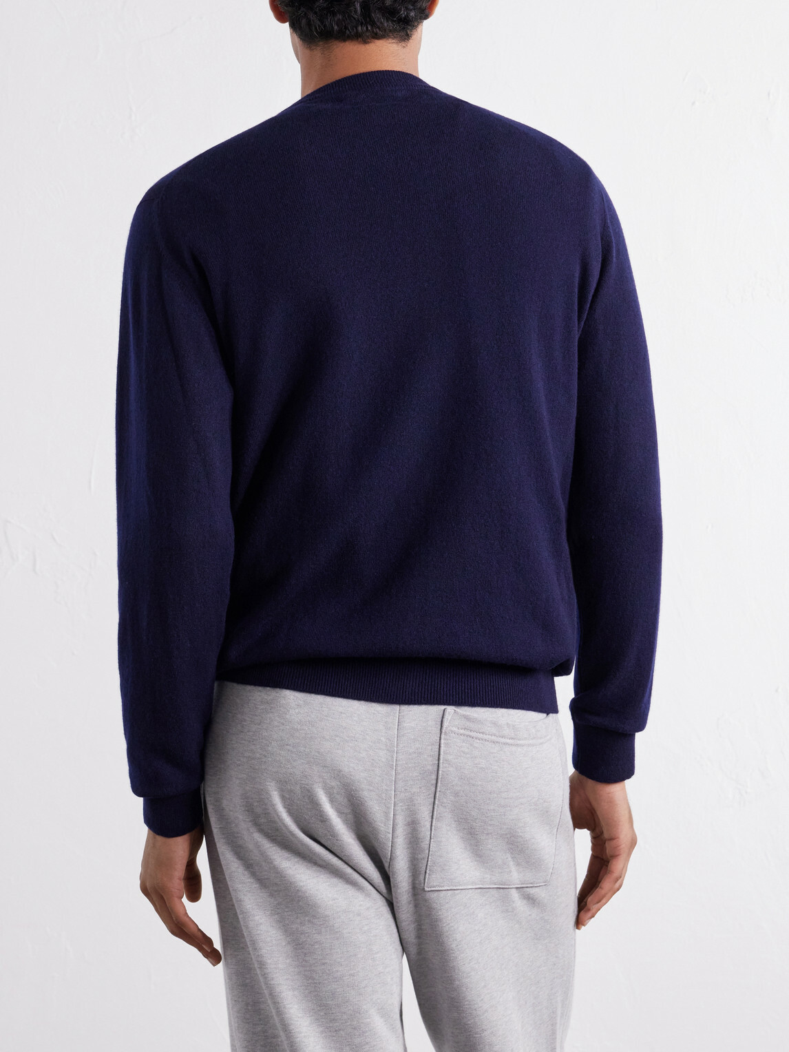 Begg & Co - Heriot Cashmere Cardigan - Blue