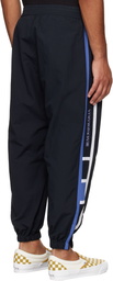 WACKO MARIA Black Embroidered-Logo Track Pants