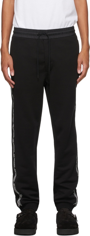 Photo: Moncler Black Logo Bonded Lounge Pants