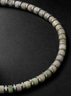 M. Cohen - Sapet Sterling Silver Chrysoprase Beaded Bracelet - Silver