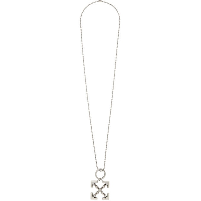Photo: Off-White Silver Arrows Scaffolding Necklace